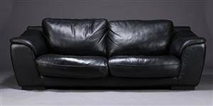 2½-pers sofa, sort skind
