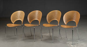 Nanna Ditzel. Sæt på fire Trinidad stole 4