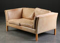 Stouby. To-pers. sofa, læder
