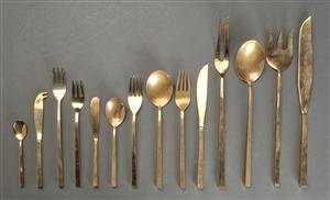 Sigvard Bernadotte. Bestik Scanline, bronze 60