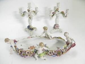 Fatkandelabrar, Porslin