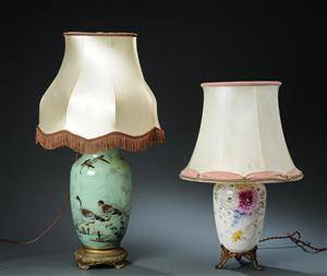 To bordlamper af porcelæn og messing 2