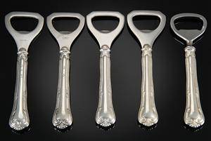 Carl M. Cohr. Herregård oplukkere med skafter af sølv 5