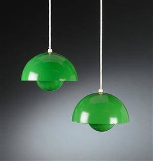  Verner Panton. Tre Flowerpot pendler 3