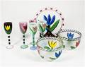 Ulrica Hydman Vallien, Kosta Boda, glas, skålar  fat 8