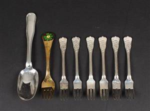 Georg Jensen og A. Michelsen, bestik, sterlingsølv 8