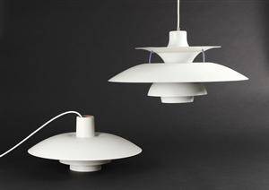 Poul Henningsen. PH-5 samt PH-43 pendler 2