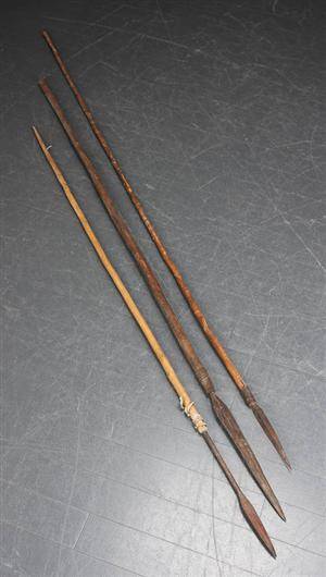 Tre vintage Shona jagtspyd fra Zimbabwe 3