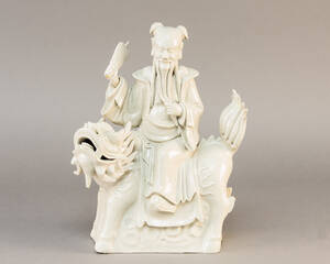 Blanc de chine figur, omkring år 1900