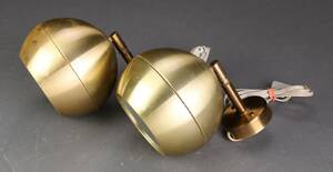 Par væglamper, messing, 1970erne 2