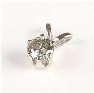 Brillantvedhæng af guld, ca. 0.31 ct