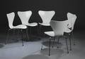 Arne Jacobsen 1902-1971. Sæt på seks stole model 3107 6