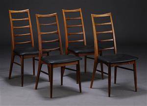 Niels Koefoed, spisestole model Lis, palisander 4