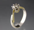 Solitaire ring ca. 0.65 ct.