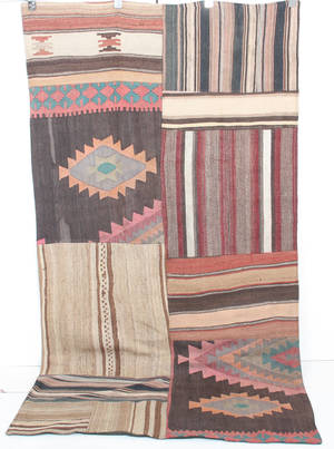 Persisk patchwork kelim , mått 238x122 cm.