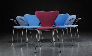 Arne Jacobsen. Otte armstole, model 3207 6 