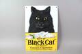 Emaljerad plåtskylt Black Cat