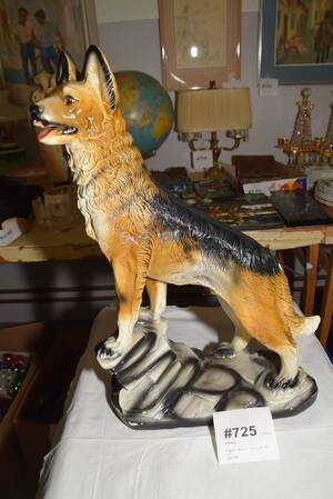 Figurin Hund, L 35 cm, H 50 cm
