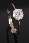 Solitaire ring ca. 0.92 ct.