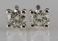 Earrings in 14k with brilliant cut diamonds 0.40ct
