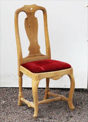 Stol, provinsarbete i rokoko, 171800-tal