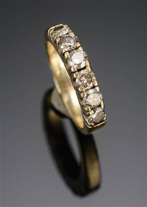 Alliancering  1.20 ct. udført i 14k guld