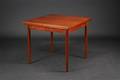 Spisebord med hollandsk udtræk, teak, dansk møbelproducent