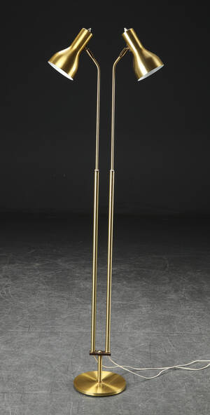 Standerlampe, to lyskilder