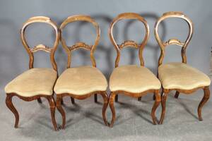 Stolar i rokokostil 4 st