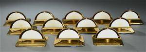 Samling væglamper af messing 12