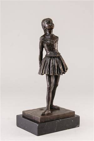 Balletpige i bronze 
