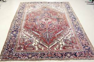 Matta handknuten Heriz