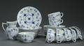 Royal Copenghagen. Musselmalet riflet kaffeservice 24