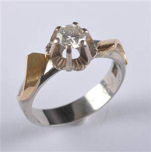 Solitärring 0.37 ct