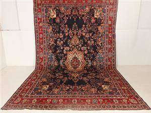 Handknuten äkta matta, Hamadan, 440x265 cm