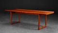 Sofabord af teaktræ, dansk møbeldesign, 1900-tallets midte