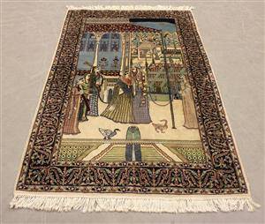 Matta, Pakistan, figural, 126 x 106