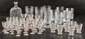 Parti glas, snapsglas samt karaff, cirka 50 delar