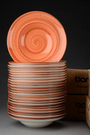 Samling tallerkner af porcelæn 48