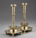 Et par barok stager af malm, 1600-1700-tallet 2 