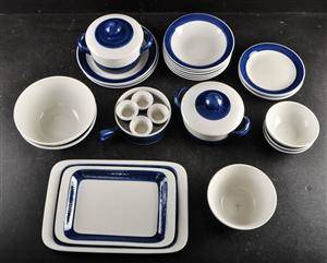 Hertha Bengtsson, Rörstrand, Blå Koka, servisdelar 28