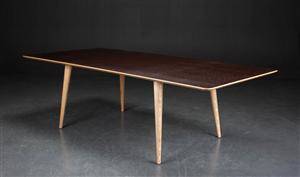 Snedkermester Lau Lauritsen. Spisebord  konferencebord af wengé