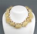 Collier mit Nerz und Perlen
