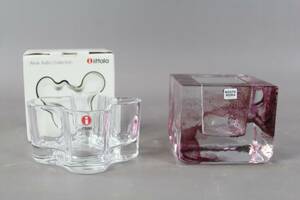 Ljuslyktor 2 st, Kosta Boda och Iittala