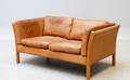 Stouby Møbler. 2-pers. sofa i læder