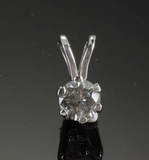 Diamant vedhæng, ca. 0.50 ct.