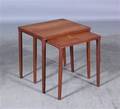 Dansk møbelproducent. Indskudsborde, teak 
