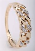 Brillantring fra FHP, 14 kt. guld, ca. 0.03 ct.