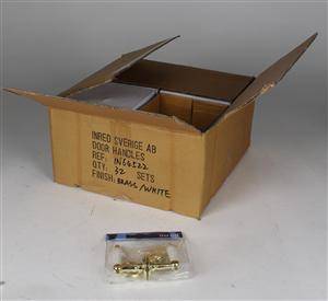 Dörrhandtag, mässingfinish, 32 st