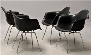 Charles Eames. Sæt armstole, model DAX 4 
